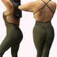 Mono levanta culos deportivo verde militar push up